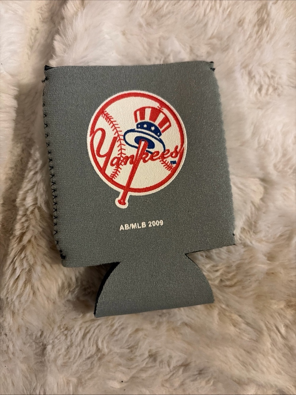 Budweiser Gray Logo Can Cooler Koozie